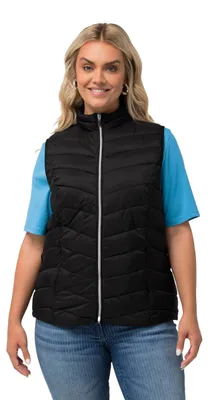 Immagine prodotto di Giacca imbottita Ulla Popken da donna, taglie 42-44 EU, colore nero