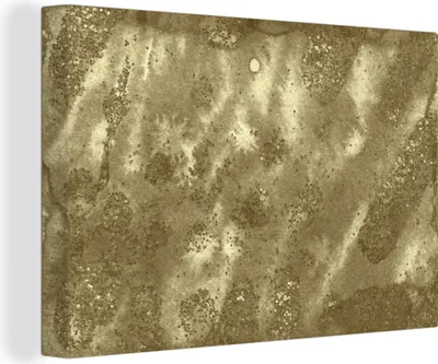 Produktbild von OneMillionCanvasses® - Leinwandbilder - 150x100 cm, Gold - Farbe - Luxus, Wandbilder Kunstdruck Wanddekoration - Foto auf Leinwand - Gemälde auf Holzrahmen