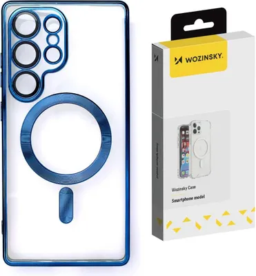Image de Wozinsky Electroplated Case avec Magsafe pour Samsung Galaxy S25+ - Bleu