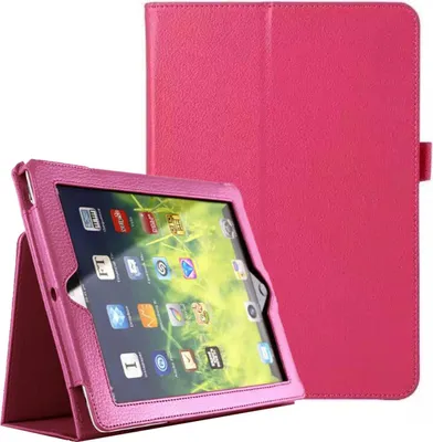 Produktbild von Case für Apple iPad 10.2 Zoll 2019/2020/2021 Schutzhülle Etui mit Standfunktion Dunkelpink