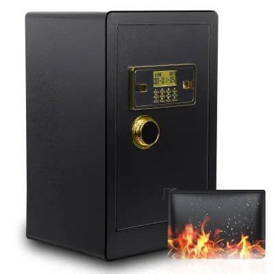 Produktbild von 60cm großer Heimtresor, diebstahlsicherer, feuerfester Tresor, Dokumentensafe, Schmucktresor, digitaler Sicherheitssafe für Dokumente, Geld und Wertsachen