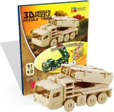 Obrázek produktu pro NiXiM Dřevěné 3D puzzle/Raketonosič