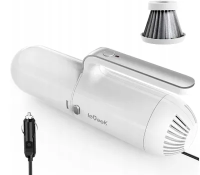 Obrázek produktu pro Ruční vysavač 12 V, značka Ieg, výkon 130 W, sací výkon 8000 Pa, s HEPA filtrem, bezdrátový
