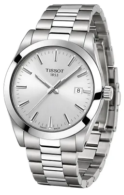 Produktbild von Tissot Gentleman Herrenuhr Quarz Edelstahl Silber T127.410.11.031.00