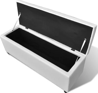 Produktbild von vidaXL Dlhá úložná lavica Wood White