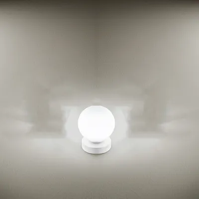 Obrázek produktu pro Maga Contemporary Kovová stolní lampa bílá 1 světlo E14 malá