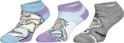 Image de Chaussettes de sneakers Disney Frozen 3 paires dans un paquet - Size 31/34