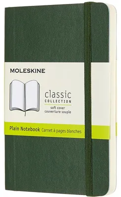 Image de Moleskine Carnet de notes, Pocket, A6, Blanko, Soft Cover, Myrte green