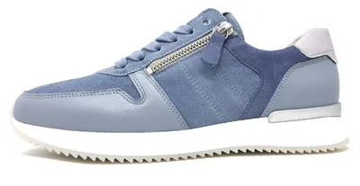 Immagine prodotto di Scarpe da ginnastica Gabor, modello stringato, sportive, basse, colore blu, adatte al tempo libero