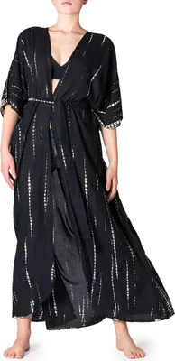 Obrázok produktu pre PANASIAM TieDy Kimono, čierno-biela farba, veľkosť L