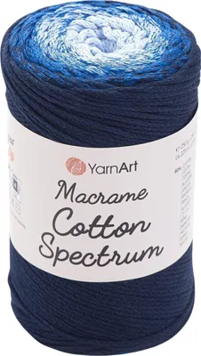 Obrázok produktu pre Yarn Art Macrame Bavlna Spectrum 225 m 1316 Navy Blue Špagát