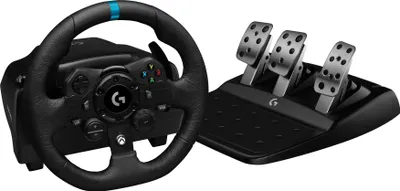 Produktbild von Logitech G G923 Czarna kierownica USB 2.0 + pedały analogowe/cyfrowe PC, Xbox One, Xbox Series S, Xbox Series X