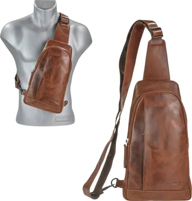 Produktbild von GREENBURRY Umhängetasche Newport Sling Bag Caramel hellbraun