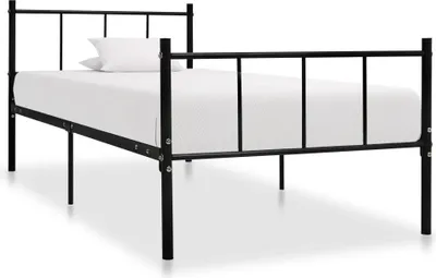 Zdjęcie produktu dla Łóżko Metalowe Rama Łóżka Ze Stelażem Sofa Do Pokoju Sypialni 90 x 200 cm