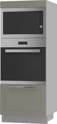 Immagine prodotto di Mobile forno KVANTUM a estrazione parziale 60cm corpo e frontale colore selezionabile (Q-D5AM/60/154),beige opaco,grigio