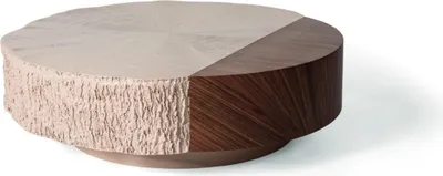 Produktbild von Luxus Couchtisch modern möbel für Wohnzimmer Design Rund form Holz