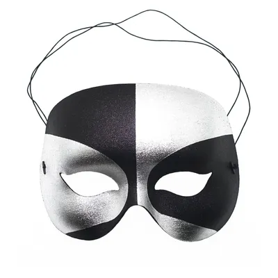 Produktbild von Silber-Schwarze Harlekin Maske