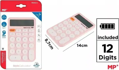 Zdjęcie produktu dla Kalkulator 8,7x14cm różowy - MP Main Paper