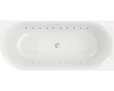 Produktbild von OTTOFOND Badewanne Afinar Corner 80 x 180 cm linke Ecke abgerundet weiß glänzend mit Schürze 71341