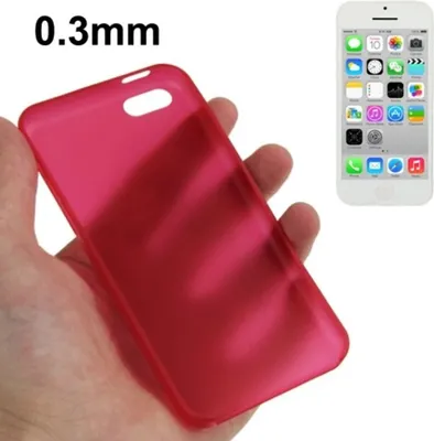 Produktbild von Schutzhülle Case Ultra Dünn 0,3mm für Handy Apple iPhone 5C Rot