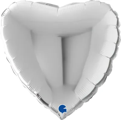 Produktbild von ABC22 Uni Herz 56 cm ø | Silber