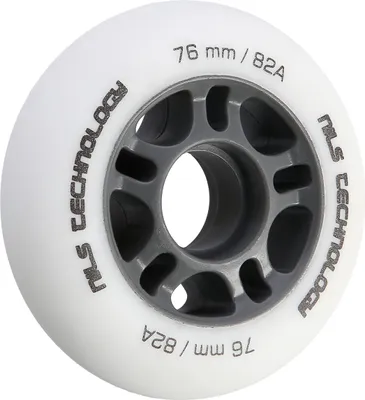 Image de NILS ExtremePolyuréthane76x24 82A roues mates, blanc, 4 pièces
