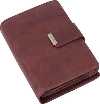 Produktbild von RFID Damen Geldbörse Portemonnaie Geldbeutel Damenbörse echt Leder Bordeaux (509B)