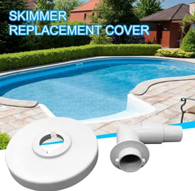 Produktbild von Pool-Skimmer-Vakuumplatte mit 90-Grad-Ellbogen Hocheffizienz Pool Skimmer-Vakuumplattenadapter-Ersatzteilen
