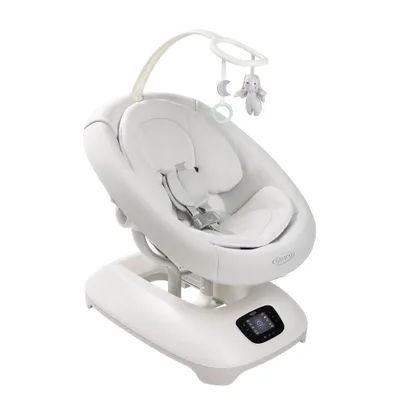 Produktbild von Graco Eluma™ Sway elektrische Babyschaukel mit Cry-Detection Technologie, erkennt Babyweinen und reagiert selbstständig, ab Geburt bis ca. 9 Monate (9 kg), 3-fach verstellbarer Sitz, weiß, Rori