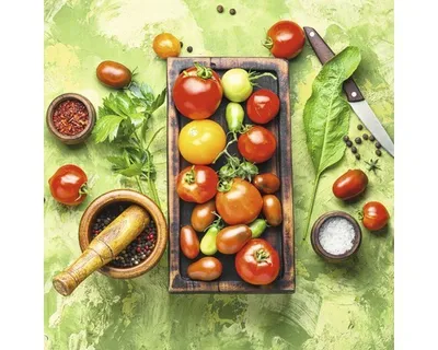 Produktbild von Glasbild Ingredients I 30x30 cm