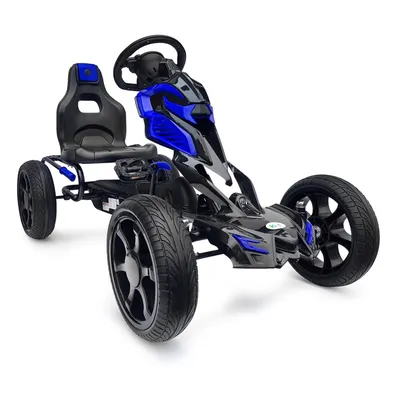 Produktbild von Großer Gokart mit Pedalen Schaumreifen - blau