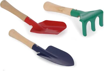 Produktbild von Kleiner Fußsandkasten Gartengeräte-Set