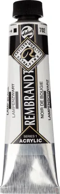 Immagine prodotto di Rembrandt tubo di colore acrilico 40 ml nero lampada 702