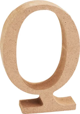 Produktbild von VBS MDF Buchstaben 8 cm hoch 1.5 cm stark ideal für Bastelprojekte Buchstabe "Q"
