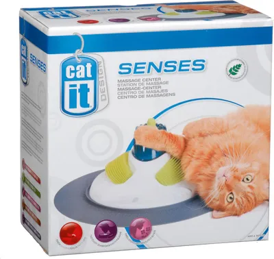 Produktbild von CATIT Senses Massagezentrum mit Zahn- und Zahnfleischpflege, Massagebürsten & Katzenminze