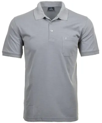 Ragman H-Polo Polo Soft-Knit uni in grau