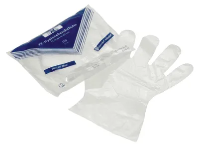 Produktbild von Einweg-Handschuhe, groß, 100 Stück  PE | Packung (1 Stück)