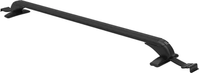 Image de Barres de toit - Jeu de 2 barres transversales - Verrouillables - Longueur 100 cm - Aluminium - Universelles pour 4/5 portes - Distance de montage 110-114/124-134 cm - Noir
