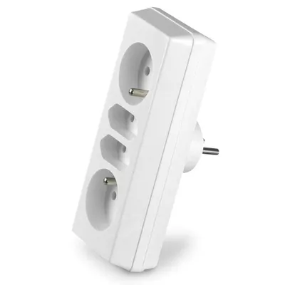 Image de Distributeur électrique quadruple 2x2P+Z + 2xEuro