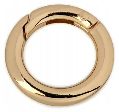 Produktbild von Stoklasa Karabiner 18mm Gold Rund für Taschen Makramee