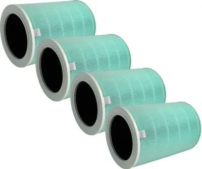 Produktbild von vhbw 4x HEPA Filter kompatibel mit Xiaomi Mi Air Purifier 3, Mi Air Purifier 2S Luftreiniger - Ersatz-Filter mit integriertem Aktivkohle-Filter