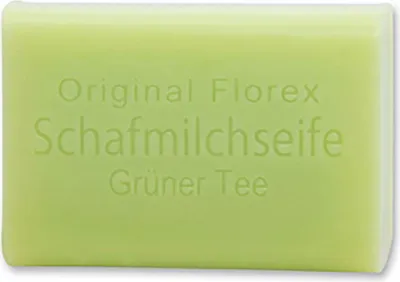 Produktbild von Florex Schafmilchseife 100 g Stück Seife Naturseife Schafmilch (Grüner Tee)