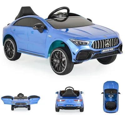 Obrázek produktu pro Moni dětské elektrické auto Mercedes-AMG CLA 45 Bluetooth dálkové ovládání čtyři motory modrá