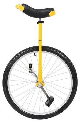 Immagine prodotto di Monociclo - Altezza regolabile - Ruota da 61 cm - Bicicletta di equilibrio leggera - Ideale per l'allenamento dell'equilibrio e per l'uso all'aperto - Giallo