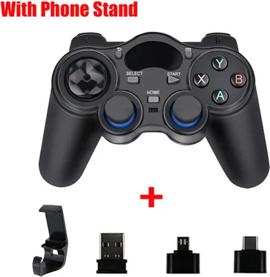 Produktbild von 2.4G Gamepad Joystick Wireless Controller für PS3 Android Smart Phone TV Box Laptop Tablet PC schwarz
