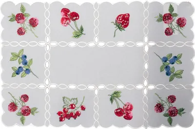 Produktbild von Tischdecke Tischläufer Stickerei Stickerei Obst Frühling 30 x 45