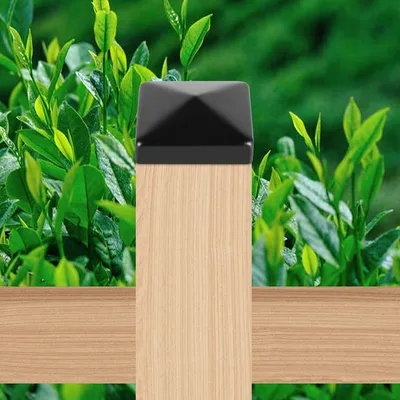 Immagine prodotto di Fiqops 10x tappi per pali tappi per recinzione tappi per pali tappo nero 71 mm