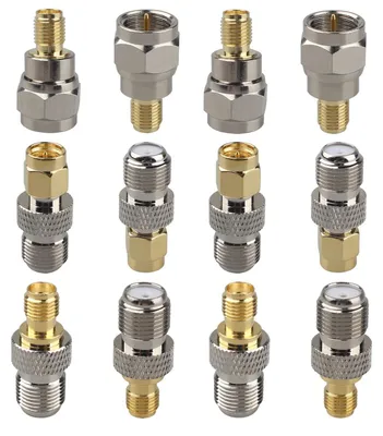 Obrázek produktu pro Sada 12 adaptérů SMA na F, koaxiální konektor