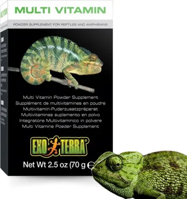 Image de Exo Terra Complément alimentaire en poudre, multivitamines, complément alimentaire pour reptiles, 70g