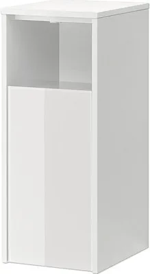 Produktbild von pelipal Highboard xpressline 3261 BxHxT 30 x 72 x 33 cm weiß mit Glasfront